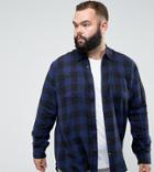 D-struct Plus Buffalo Plaid Shirt - Navy