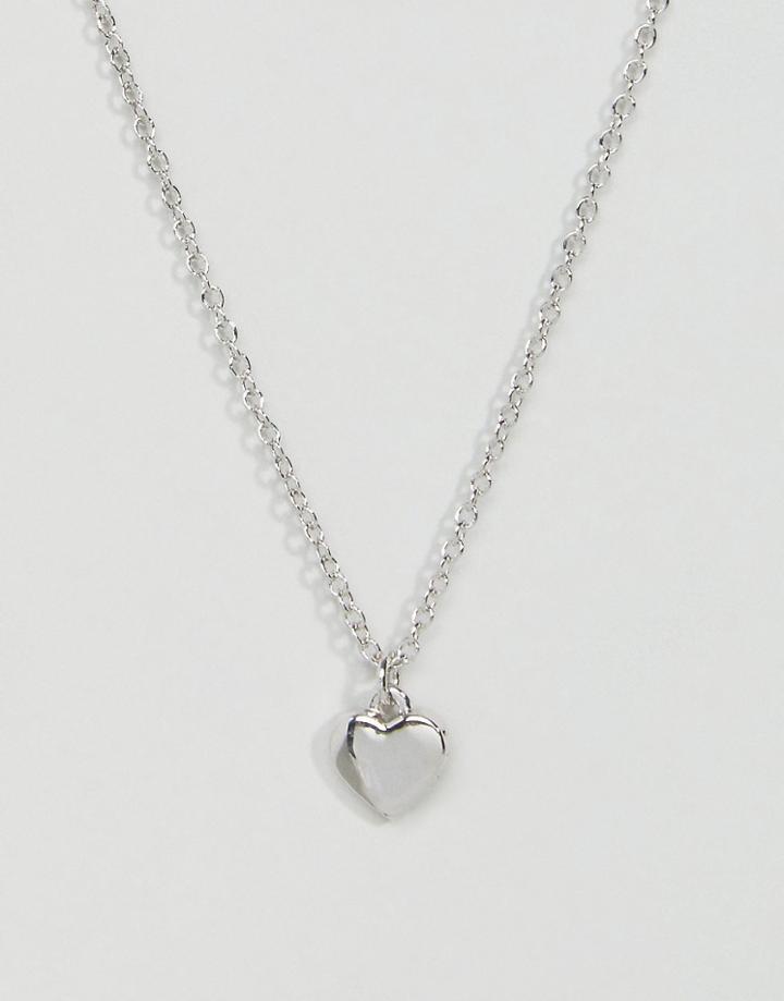 Ted Baker Hara Tiny Heart Pendant Necklace - Silver