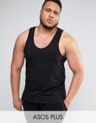 Asos Plus Tank In Black - Black