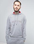Boss By Hugo Boss Logo Hoodie In Regular Fit Grey - Gray