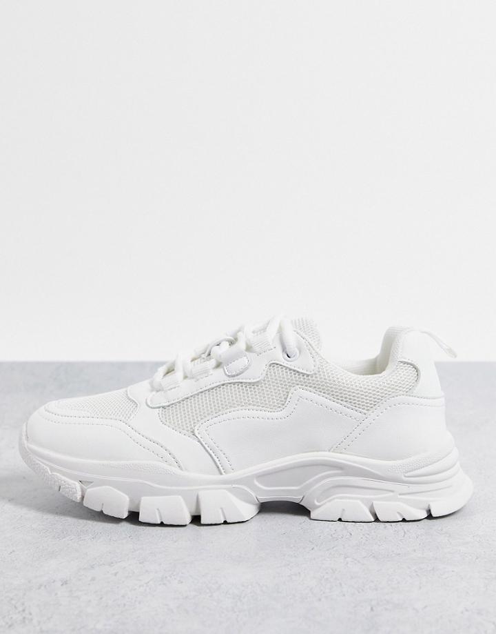 Na-kd Trekking Sole Chunky Sneakers In White