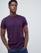 New Look Crew Neck T-shirt In Purple - Purple