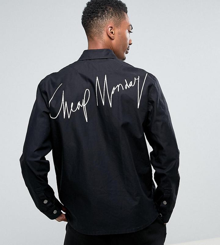 Cheap Monday Printed Cotton Jacket - Black