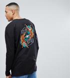 Le Breve Tall Long Sleeve Tiger Print Top - Black
