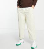 Collusion Skater Fit Cord Pants In Beige-neutral