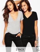 Asos Tall The New Forever T-shirt 2 Pack Save 15%