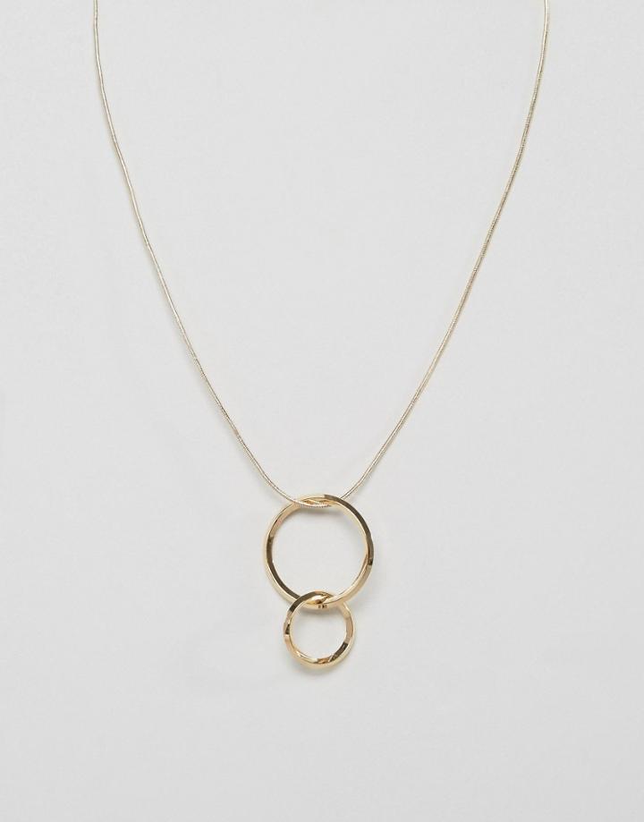 Pieces Milla Long Necklace - Gold