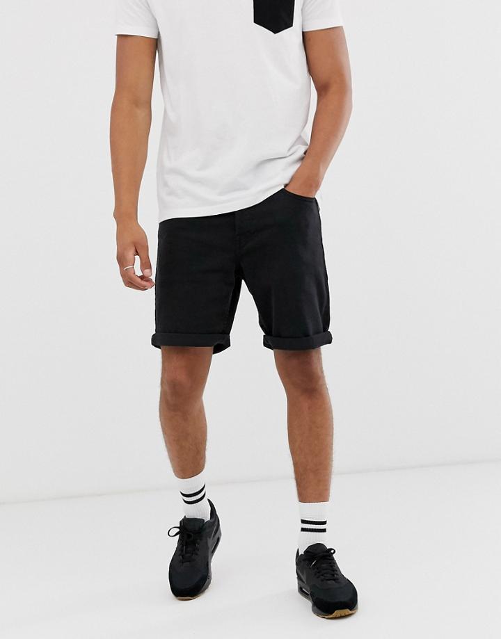 Jack & Jones Intelligence Chino Short In Black