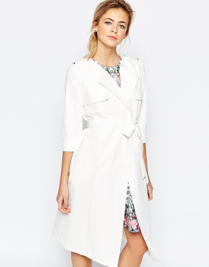 Ted Baker Lightweight Trench - Cream