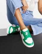 Monki Vegan Basketball Sneakers In Bright Green