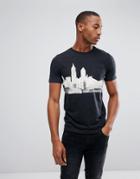 Jack & Jones Originals T-shirt With City Scape Print - Black