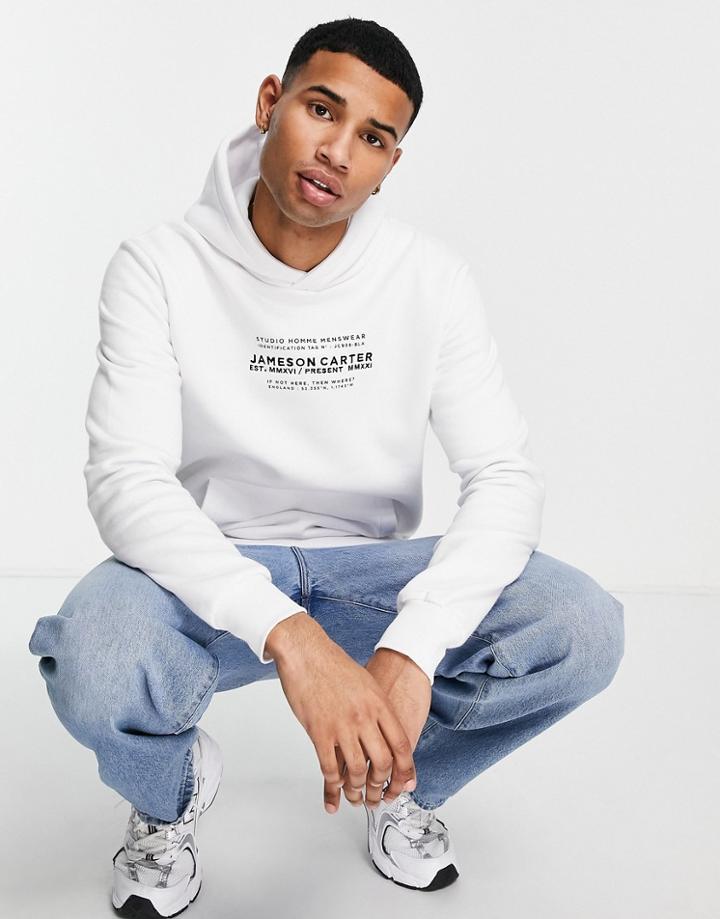 Jameson Carter Identity Hoodie In White
