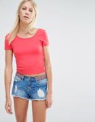 Vero Moda Crop Top - Rose Pink
