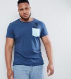 Blend Plus Palm Tree Pocket T-shirt - Blue