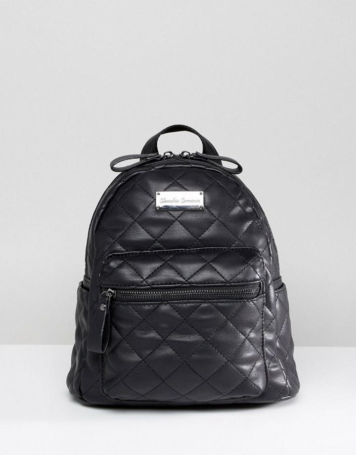 Claudia Canova Quilted Mini Backpack - Black
