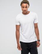 Jack & Jones Originals T-shirt In Flecked Cotton - White