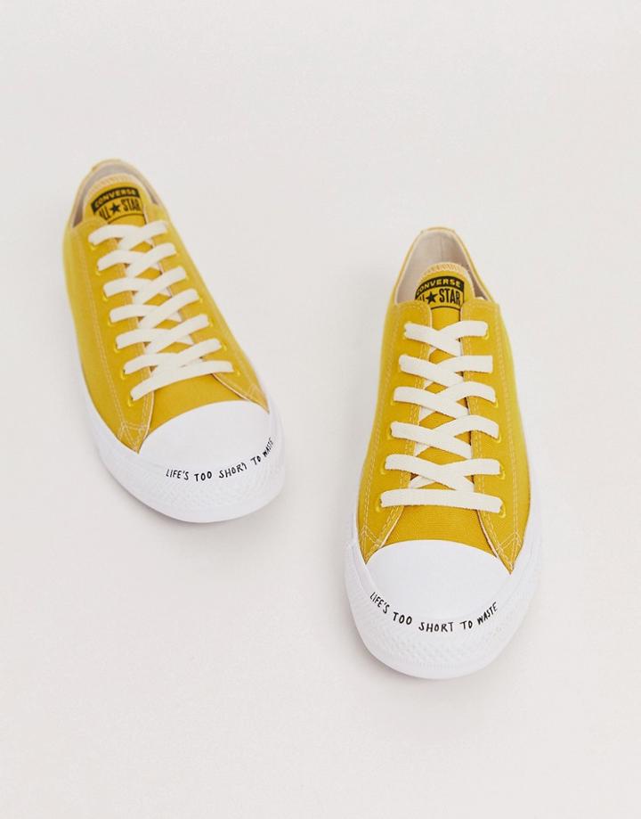 Converse Yellow Chuck Taylor Ox All Star Renew Recycled Sneakers