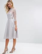 Y.a.s Lace Dress - Gray