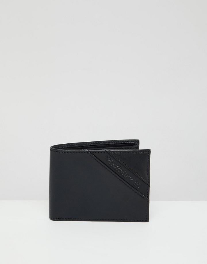 Diesel Hiresh Xs Bi-fold Leather Coin Wallet - Black