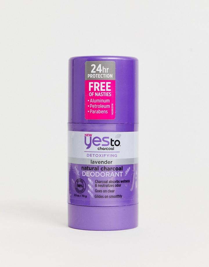 Yes To Natural Charcoal Deodorant - Lavender - Clear