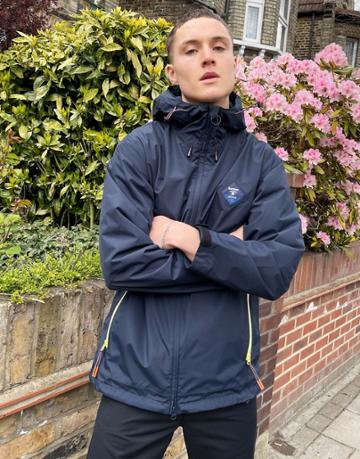 Barbour Beacon Mound Jacket In Navy