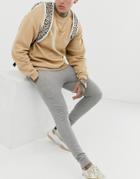 Asos Design Super Skinny Sweatpants In Gray Marl