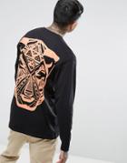 Hnr Ldn Panther Back Print Long Sleeve Top - Black