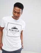 Penfield Alcala Box Logo T-shirt In White - White