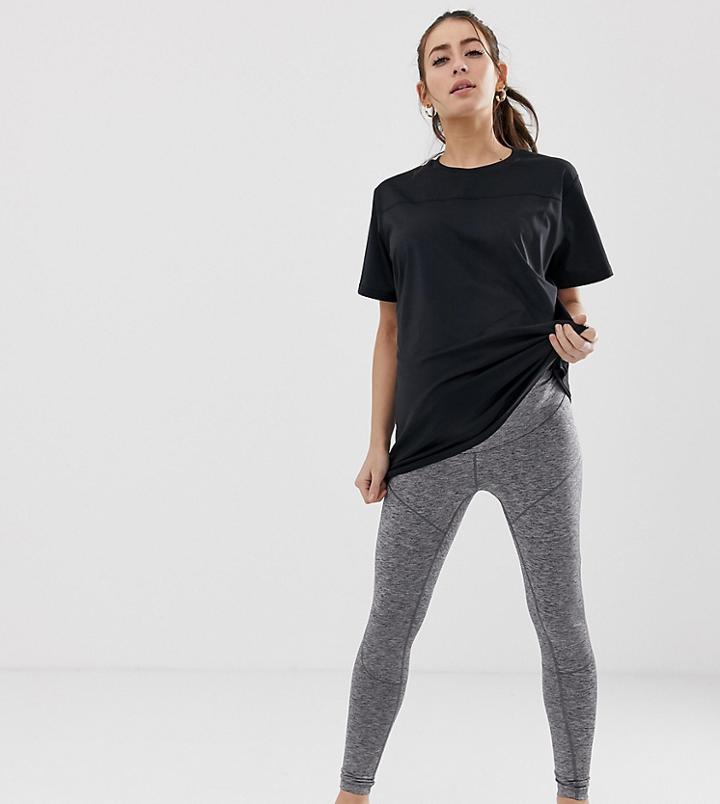 Asos 4505 Maternity Yoga Bum Seam Legging - Gray