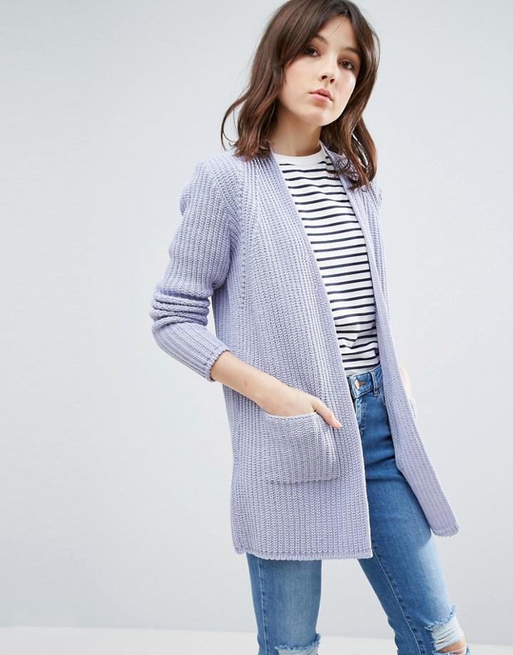 Asos Ultimate Chunky Cardigan - Blue