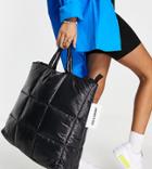 Collusion Unisex Padded Tote In Black