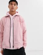 Entente Coach Jacket In Dusty Pink With Logo