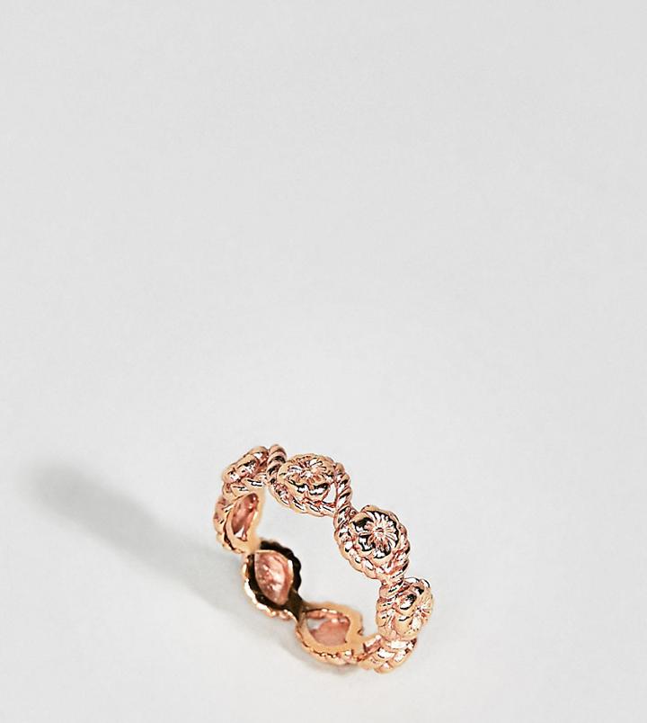 Olivia Burton Flower Shape Rope Ring - Gold