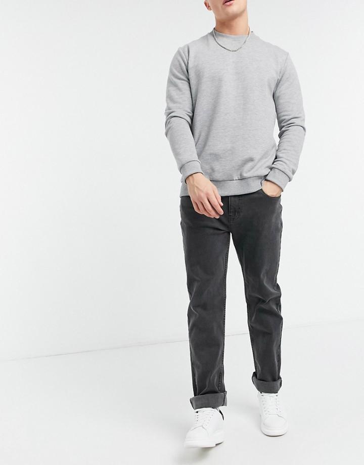 Threadbare Slim Fit Jeans In Gray-grey