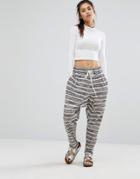 Minkpink Move Stripe Jersey Joggers - Multi