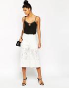 Asos Premium Occasion Lace Culottes - White
