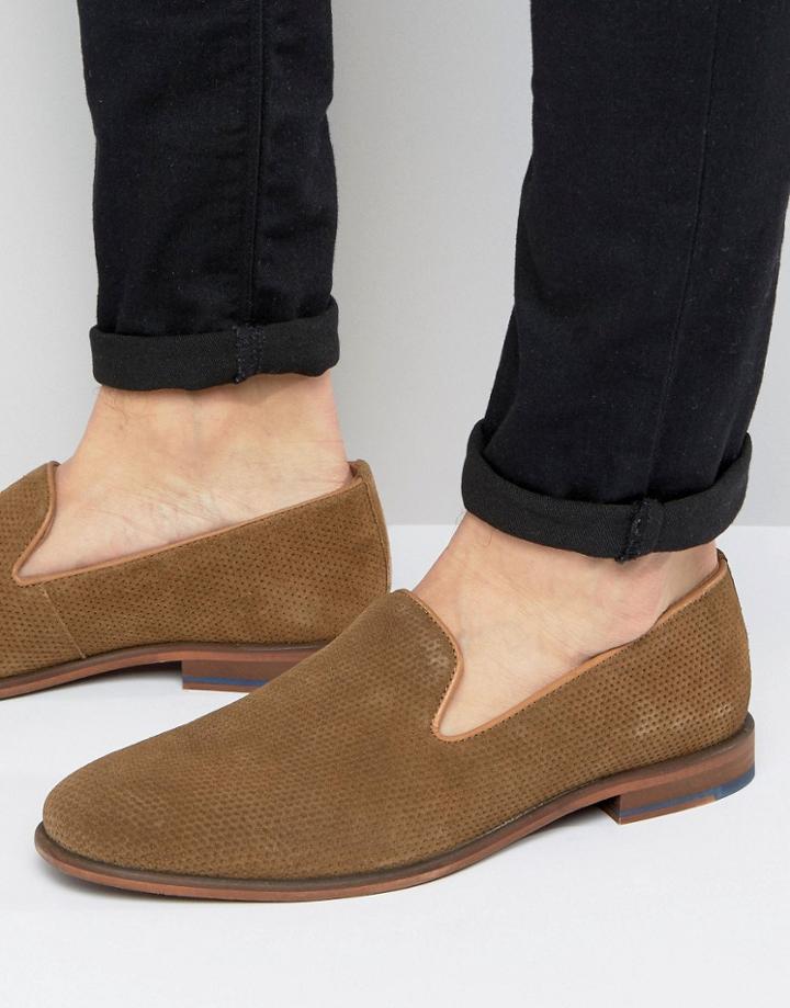 Steve Madden Taslyn Suede Loafers - Tan