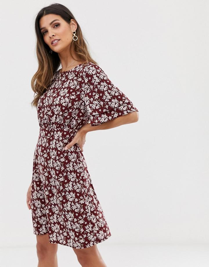 Vila Boho Floral Tea Dress - Multi
