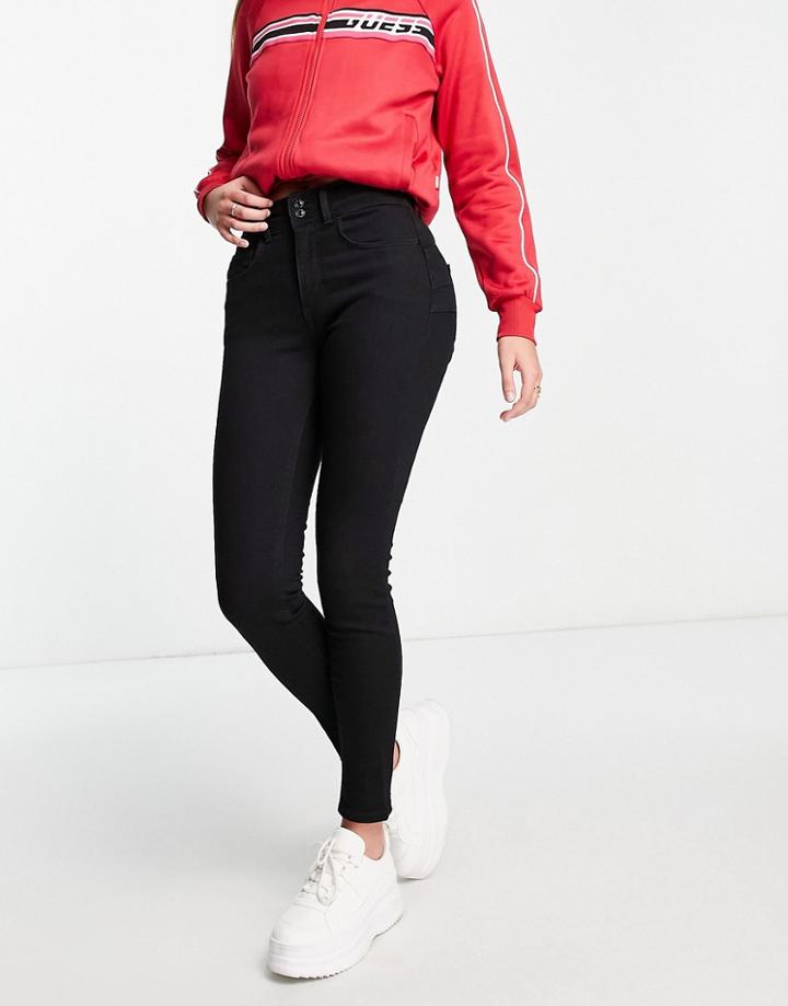 Guess Shape Up Skinny Jean In Black