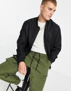 Topman Recycled Bomber Jacket In Black