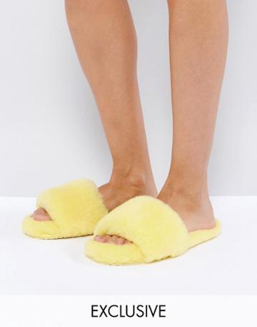 Ozlana Fruit Slider Slipper - Yellow