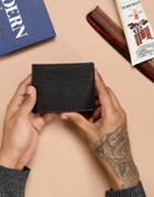 Esprit Small Leather Wallet In Black - Black