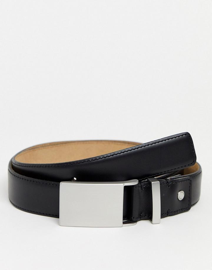 Selected Homme Real Leather Belt-black