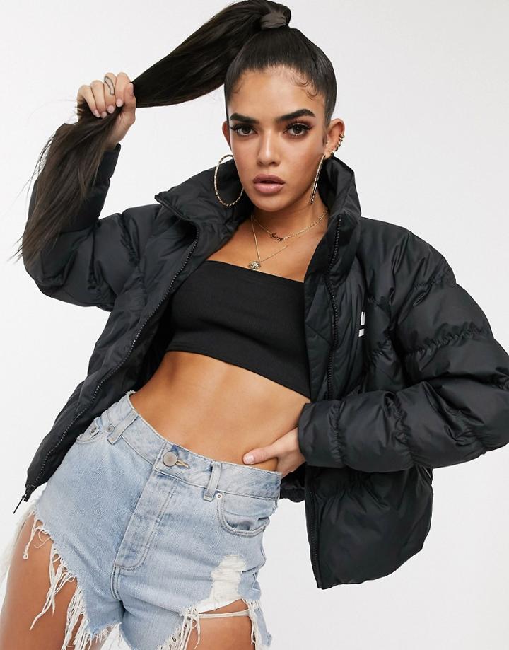 Nike Black High Neck Padded Jacket