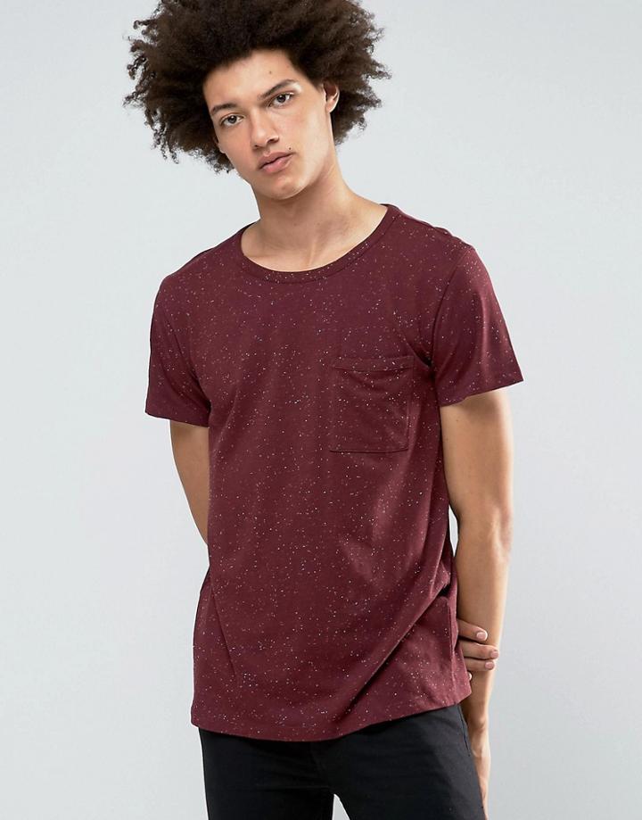 Weekday Don Neps Pocket T-shirt - Blue