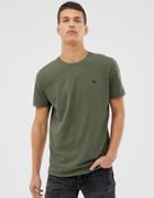 Abercrombie & Fitch Icon Logo T-shirt In Dark Green - Green