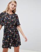 Stradivaris Floral Print Dress - Multi
