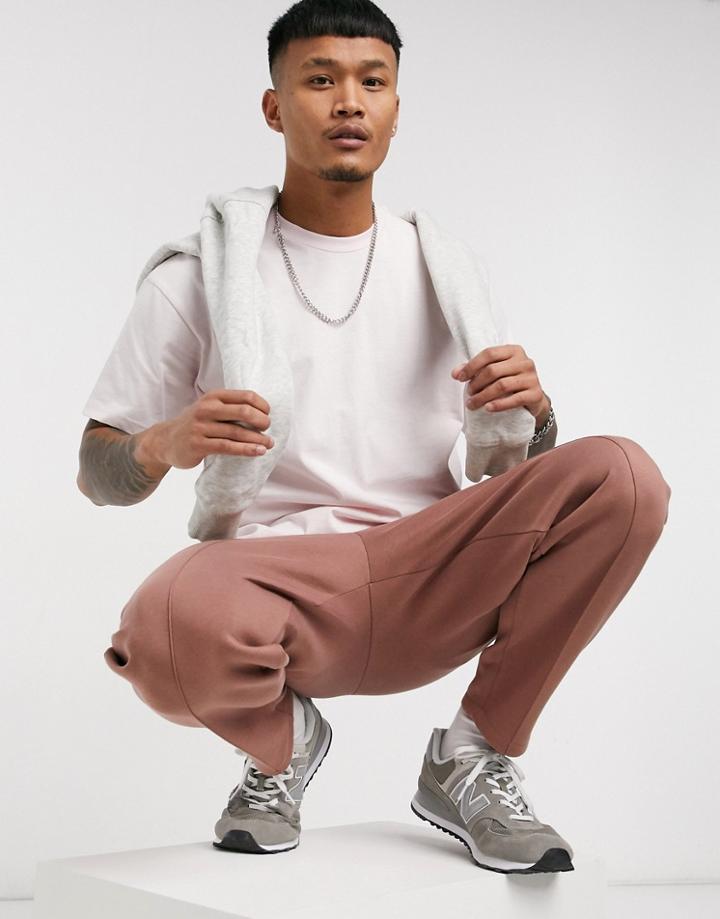 Pull & Bear Oversized T-shirt In Lilac-purple