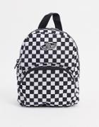 Vans Mini Backpack In Checkerboard-black