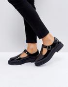 Asos Mountain Chunky Flat Shoes - Black